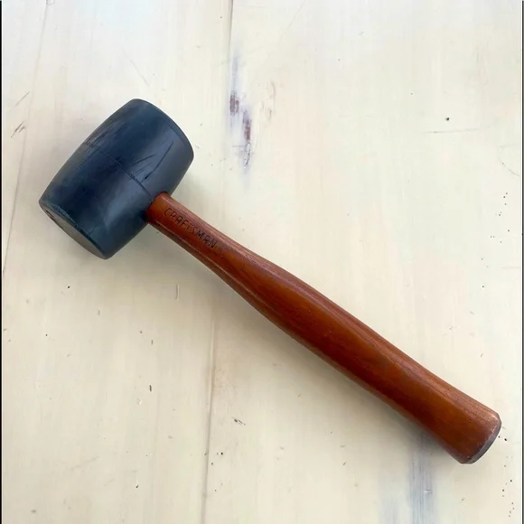 RARE Craftsman Rubber Mallet 45787 Hickory Handle LIKE NEW - Picture 1 of 15